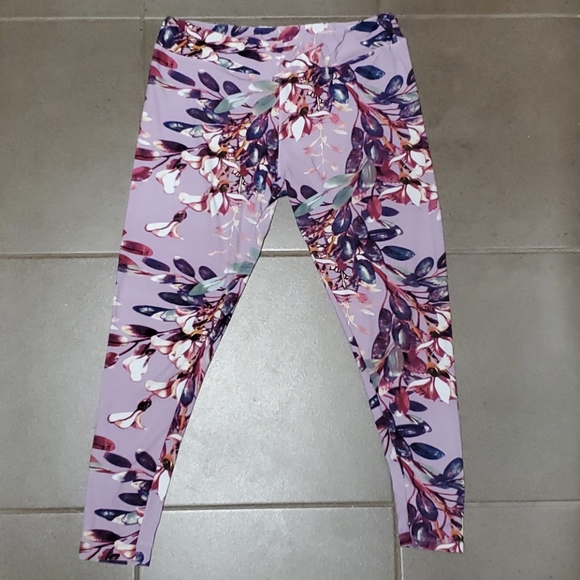 Pants - Lavender Floral Leggings
